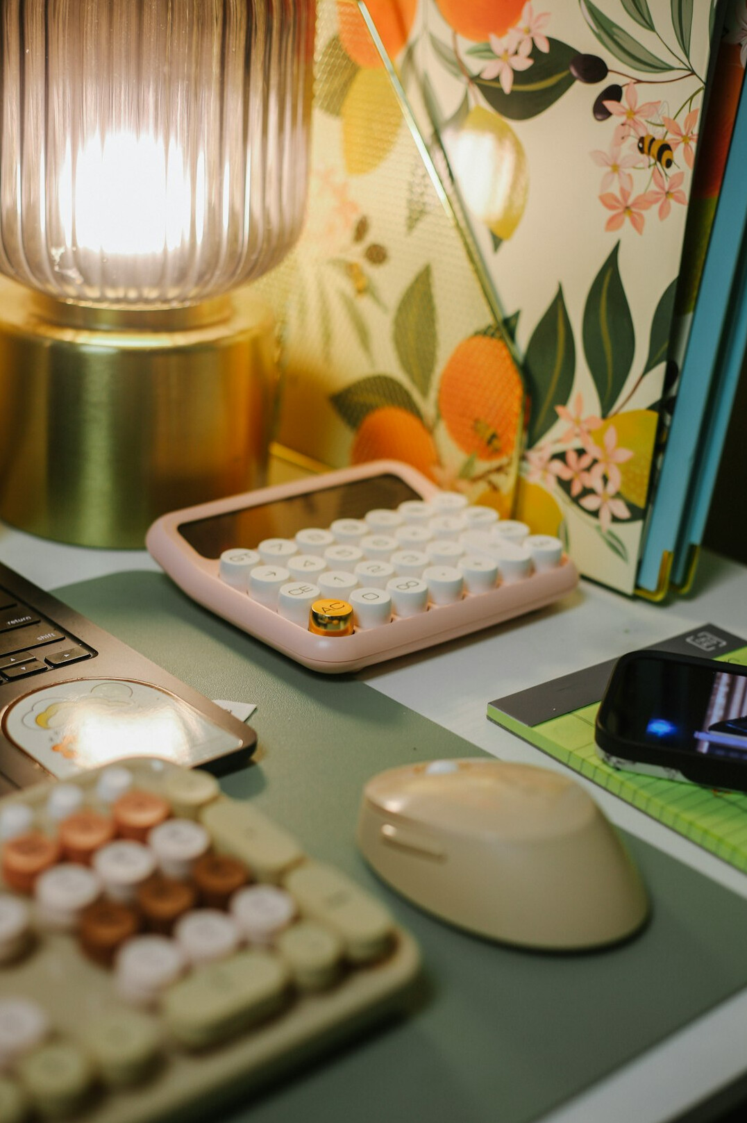 financial calculator on desk